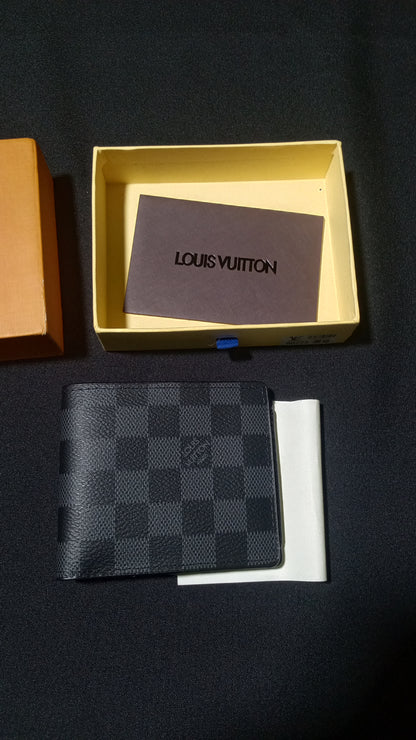 Louis Vuitton Multiple Wallet Damier Graphite - Negro