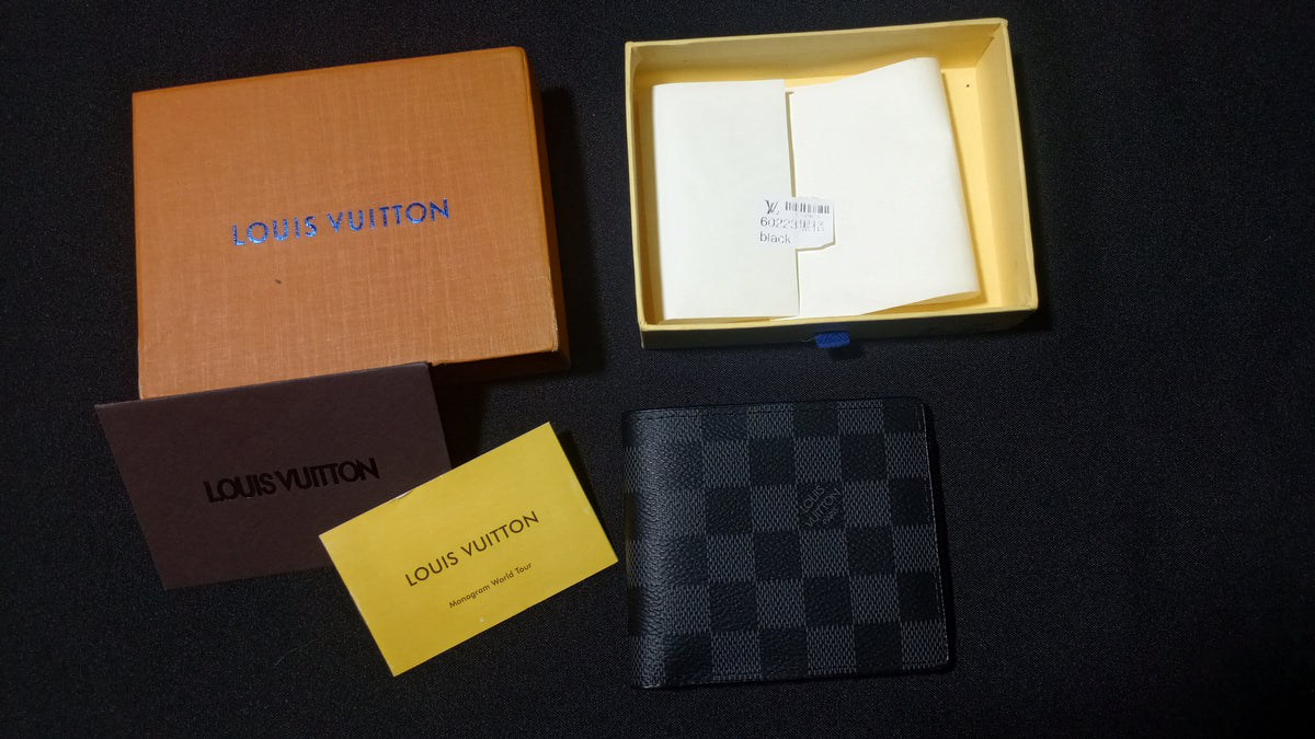 Louis Vuitton Multiple Wallet Damier Graphite - Negro