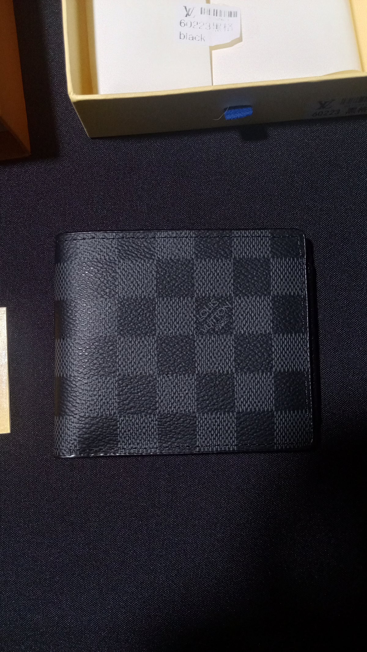 Louis Vuitton Multiple Wallet Damier Graphite - Negro