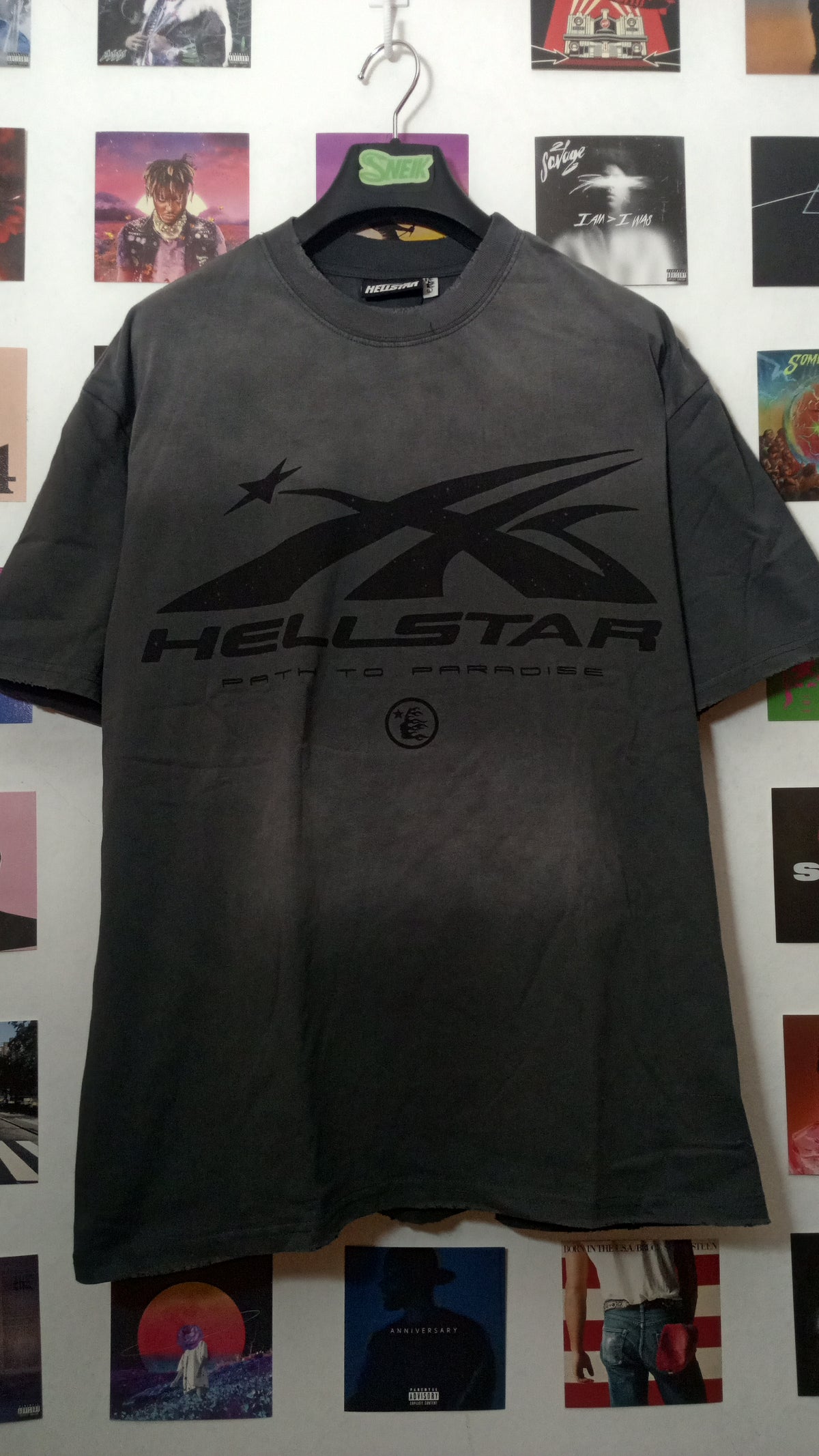 Hellstar Sport Logo Path to Paradise Tee - Gris