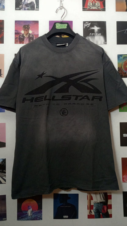 Hellstar Sport Logo Path to Paradise Tee - Gris