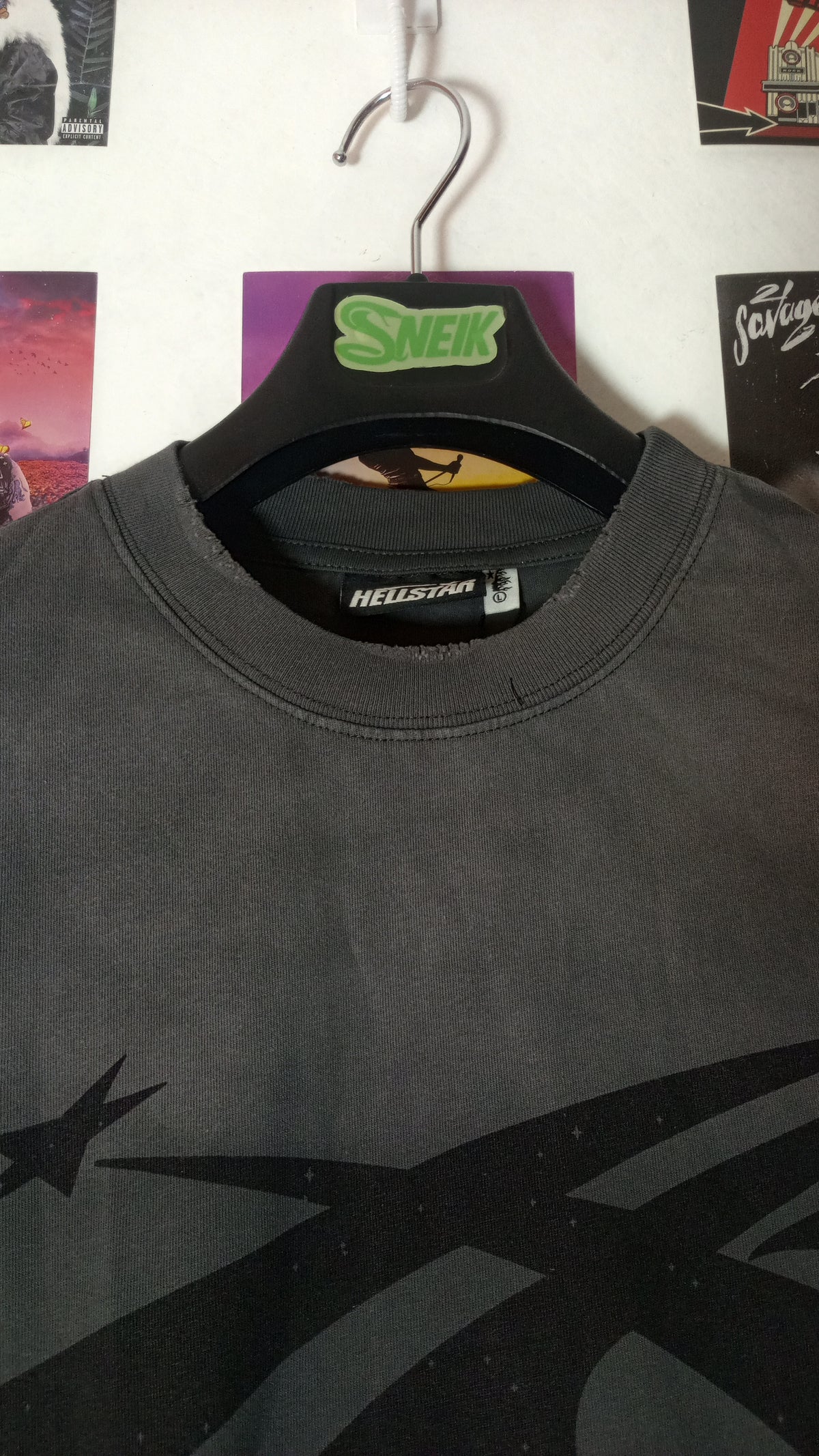 Hellstar Sport Logo Path to Paradise Tee - Gris