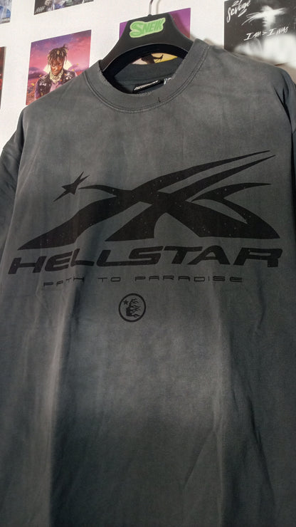 Hellstar Sport Logo Path to Paradise Tee - Gris